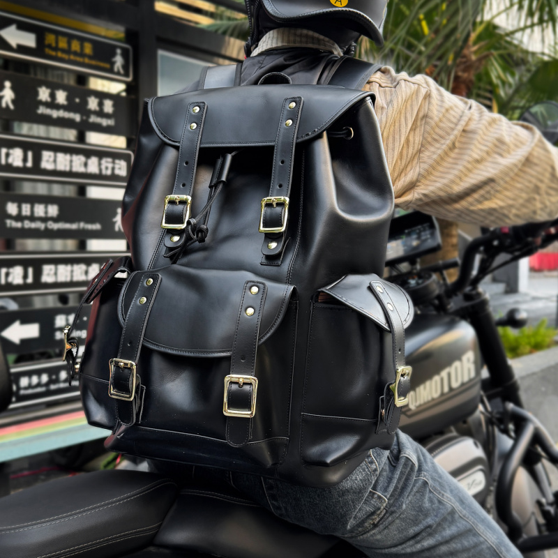 Leather Backpack Vintage - Nouveautés : Sac à dos en