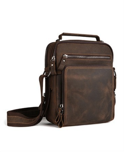 Leather Backpack Vintage - Sac à bandoulière vintage en cuir